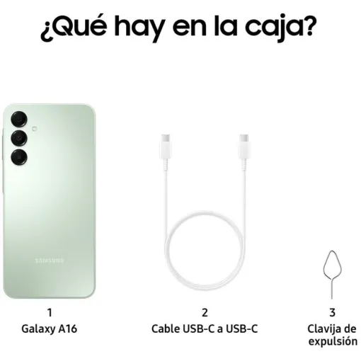 Smartphone libre green 4+128 GB, Galaxy A16 SAMSUNG