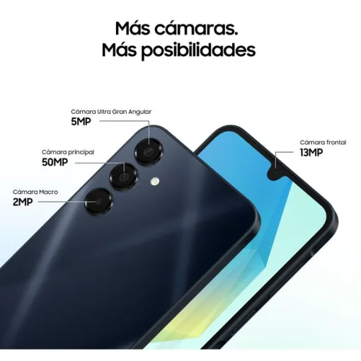 Smartphone libre negro 4+128 GB, Galaxy A16 SAMSUNG