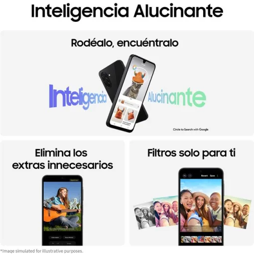 Smartphone libre negro 6+128 GB, Galaxy A26 5G SAMSUNG