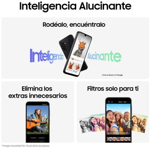 Smartphone libre negro 8+256 GB, Galaxy A26 5G SAMSUNG