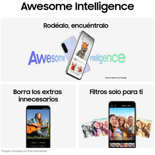 Smartphone libre negro 6+128 GB, Galaxy A36 5G SAMSUNG