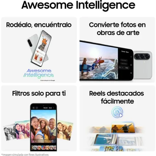 Smartphone libre negro 8+128 GB, Galaxy A56 5G SAMSUNG