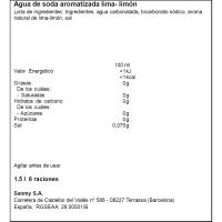 Agua de soda lima-limón GEISER, sifón 1,5 litros