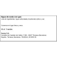 Agua de soda GEISER, lata 33 cl