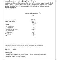 Refresco de kombucha c/ jengibre-limón KOMBEAUTY, botellín 33 cl