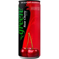 GREEN COLA gerezi zaporeko kola freskagarria, lata 33 cl