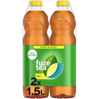 Refresco de té al limón FUZE TEA, pack 2x 1,5 litros