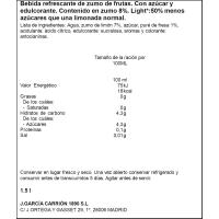 Limonada sabor fresa DON SIMON, botella 1,5 litros