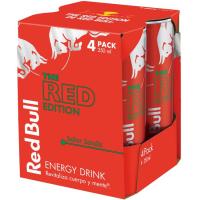 Bebida energética sabor sandía RED BULL, pack 4x25 cl
