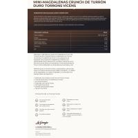 Mini magdalena cruch de turrón Vicens LA GRANJA, bolsa 200 g