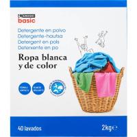 EROSKI BASIC hauts detergentea, maleta 40 dosi