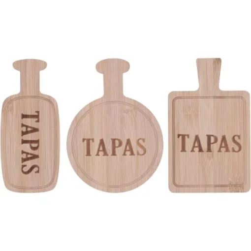 Tabla para servir tapas, surtida ¿Cual te llegará? Bambú QUID