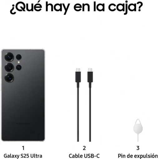 Smartphone libre black 12+256 GB, Galaxy S25 ultra SAMSUNG