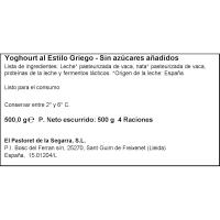 Griego natural sin azúcar PASTORET, tarrina 500 g