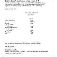 Café capuccino frío para llevar CACAOLAT, vaso 230 ml