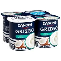 Yogur griego sabor coco DANONE, pack 4x110 g