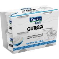 Yogur griego natural GUREA, pack 4x90 g