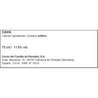 Cava Brut Reserva CASTILLO DE PERELADA, botella 75 cl