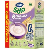 Papilla 8 cereales bio HERO, caja 550 g