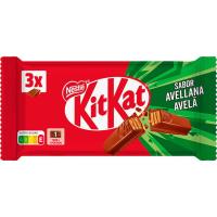 Barrita de avellana KIT KAT, pack 3x41,5 g