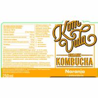 Bebida de naranja KOMVIDA, botella 250 ml