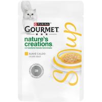 Alimento soup de pollo para gato GOURMET, sobre 40 g