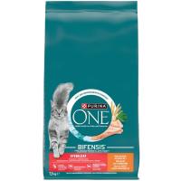 Alimento de pollo para gato esterilizado ONE, saco 7,5 kg