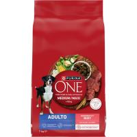 Alimento de buey para perro med/max adulto ONE, saco 2,5 kg