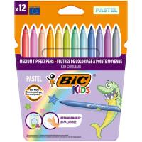 Rotuladores Colorear Kid Ultralavables Colores Surtidos Pastel BIC, pack 12 uds