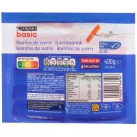 Barritas de surimi EROSKI BASIC, paquete 400 g