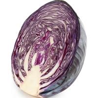 Repollo morado partido, pieza al peso aprox. 1 kg