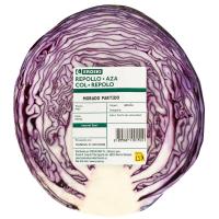 Repollo morado partido, pieza al peso aprox. 1 kg