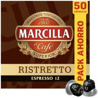 afé Ristrettro compatible con Nespreso MARCILLA, caja 50 uds