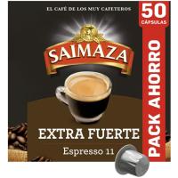 Café extrafuerte Nespresso SAIMAZA, caja 50 uds