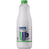 Leche botella semidesnatada KAIKU, botella 1,5 litros