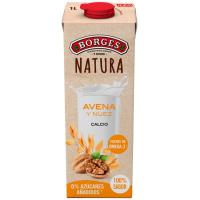 Bebida vegetal de avena y nuez BORGES, brik 1 litro