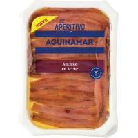 Anchoa en aceite de oliva AGUINAMAR, tarrina 60 g