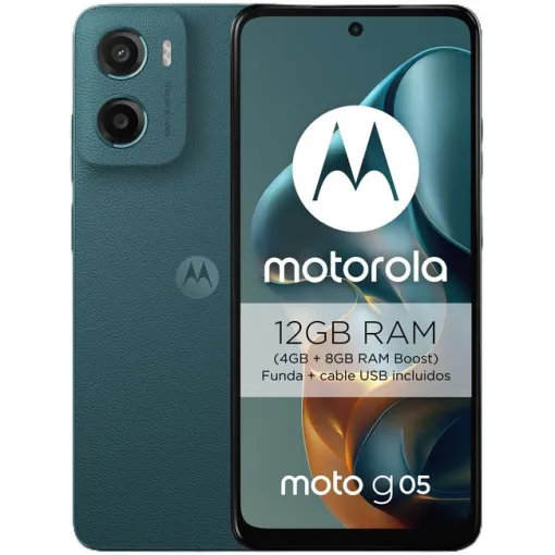Smartphone libre atlantic Deep 4+128 GB, Moto G05 MOTOROLA