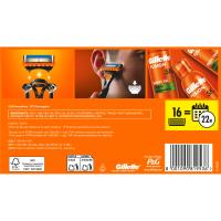 Cargador de afeitar GILLETTE FUSION 5, pack 11+5 uds