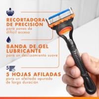 Cargador de afeitar GILLETTE FUSION 5, pack 11+5 uds