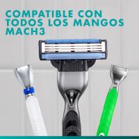 Cargador de afeitar GILLETTE MACH3, pack 15+5 uds