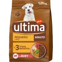 Alimento de buey para perro mini adulto ULTIMA, saco 1,25 kg
