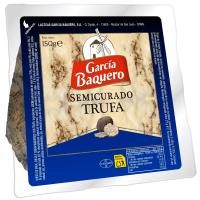 Queso semicurado trufa GARCÍA BAUQERO, cuña 150 g