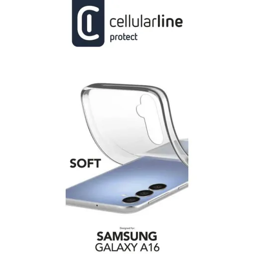 Funda transparente goma blanda galaxy a16 4g/5g CELLULAR LINE