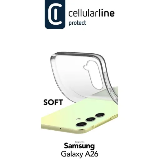 Funda de goma transparente blanda galaxy a26