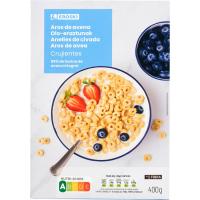 Aros de avena crujiente EROSKI, caja 400 g