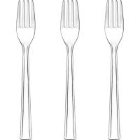 Tenedor de mesa, acero inox Europa MONIX, set 3 uds