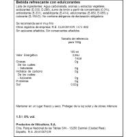 Tinto verano limón 0 alcoho-azúcar SANDEVID, botella 1,5 litros