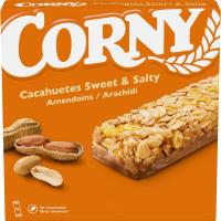 Barrita de cacahuete salado CORNY, pack 6x25 g