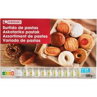 Surtido de pastas EROSKI, caja 500 g